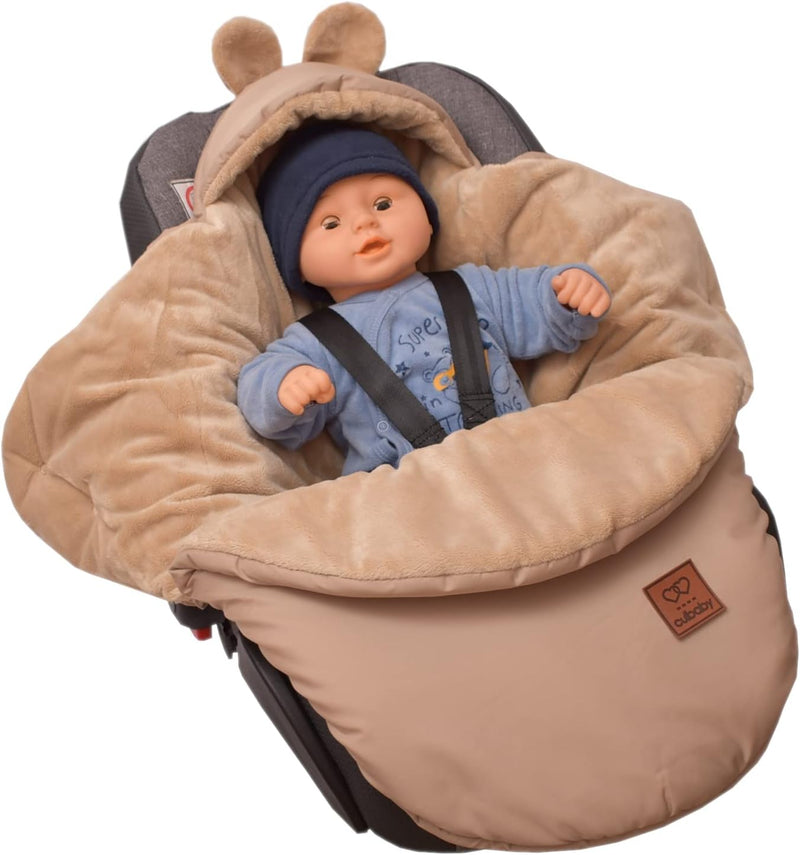 millybo Fusssack Baby Einschlagdecke für Winter geeignet für Kinderwagen Babyschale Babybett Autosit