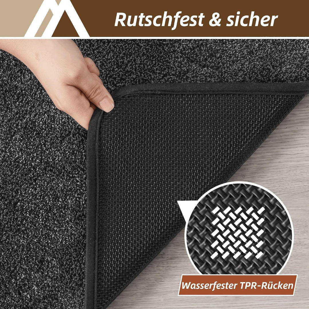 COSY HOMEER Fussmatte Innen 50 x 80 cm, Anthrazit Anthrazit 50 x 80 cm (Rechteckig), Anthrazit 50 x