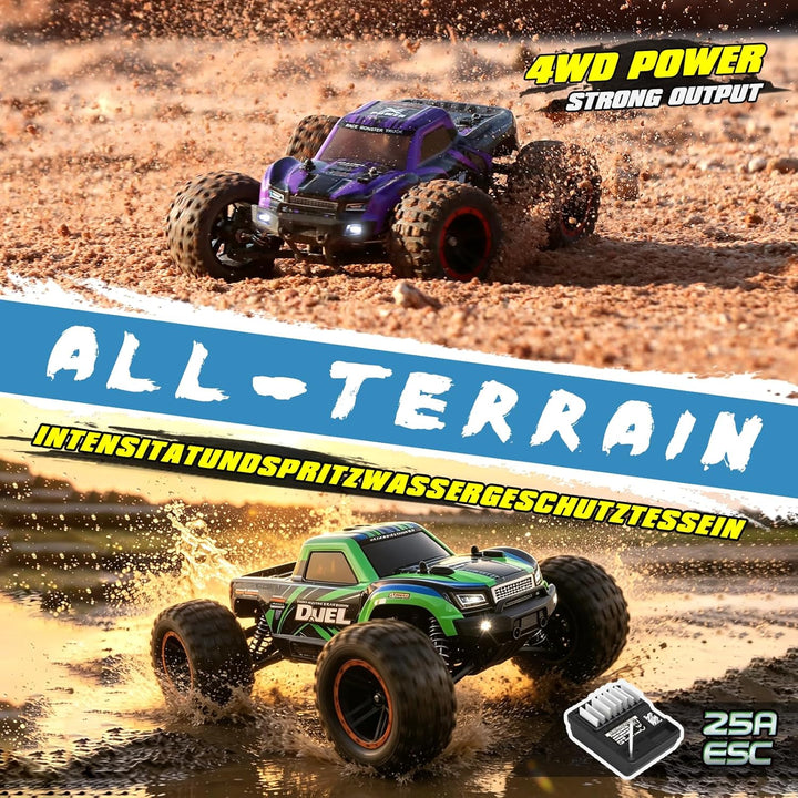 HAIBOXING Ferngesteuertes Auto RC Auto 1:14 4WD 39 km/h Hochgeschwindigkeits Offroad RC Monster Truc
