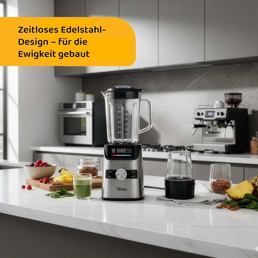 Power Blender - Linea Tegno – Profi Standmixer & Smoothie Maker – 1400W Hochleistungsmixer mit 1,7L