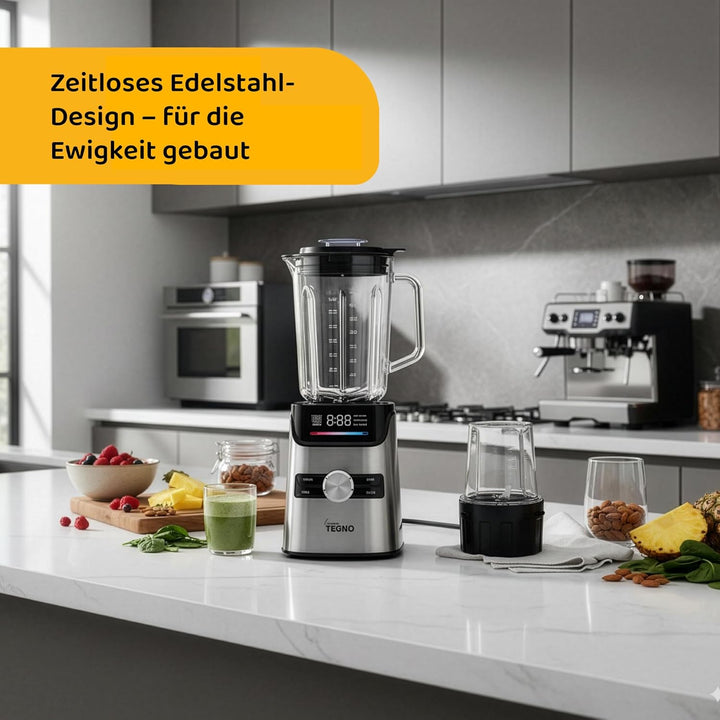 Power Blender - Linea Tegno – Profi Standmixer & Smoothie Maker – 1400W Hochleistungsmixer mit 1,7L