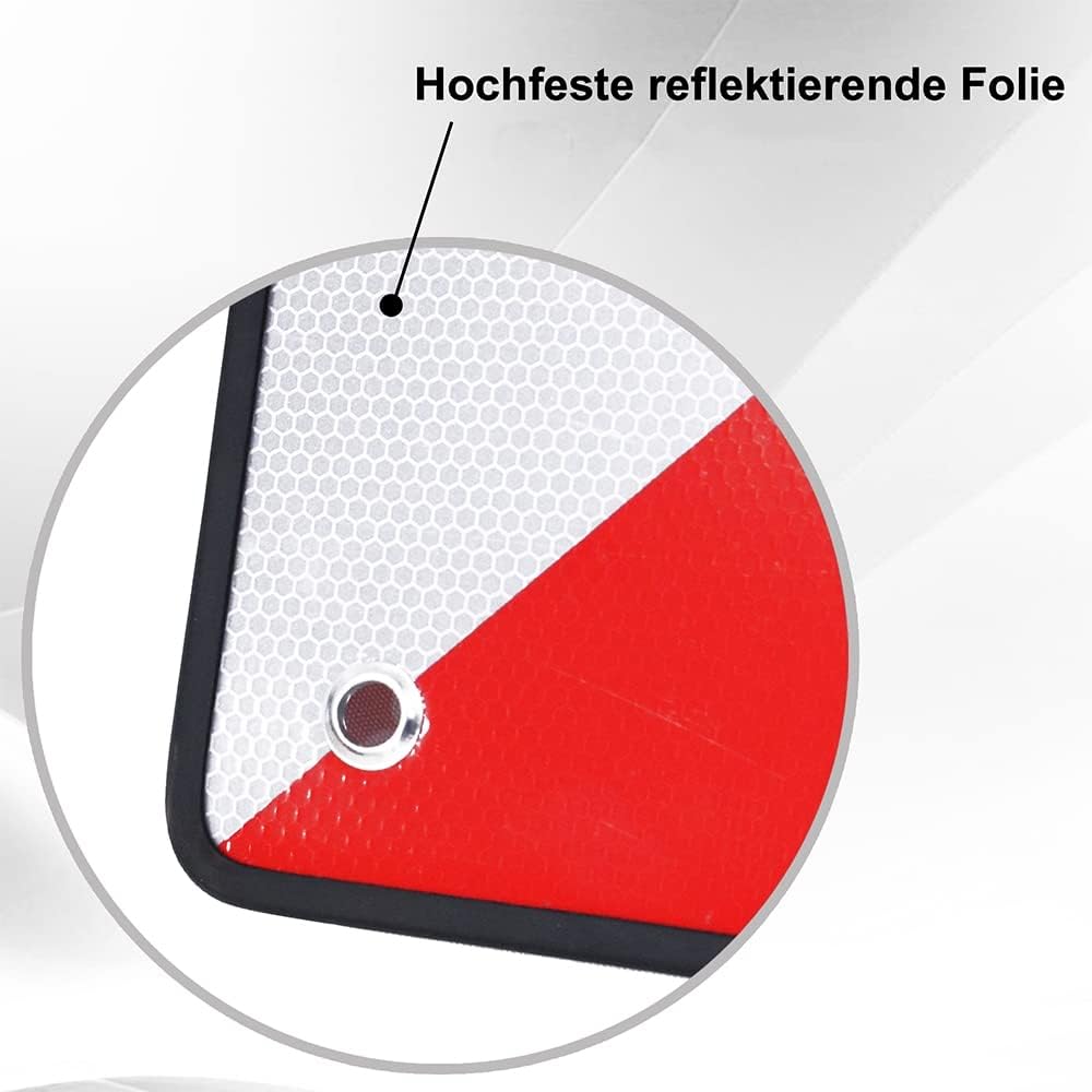 Melko Warntafel Spanien & Italien INKL. 4 Spannseile 2in1, Heckträger, Auto, Wohnmobil oder Wohnwage