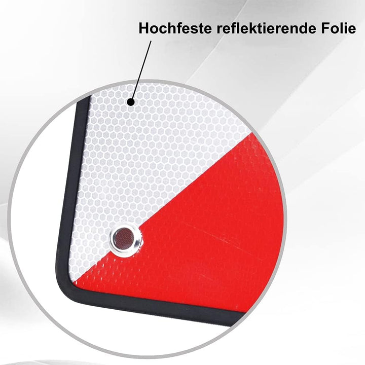 Melko Warntafel Spanien & Italien INKL. 4 Spannseile 2in1, Heckträger, Auto, Wohnmobil oder Wohnwage