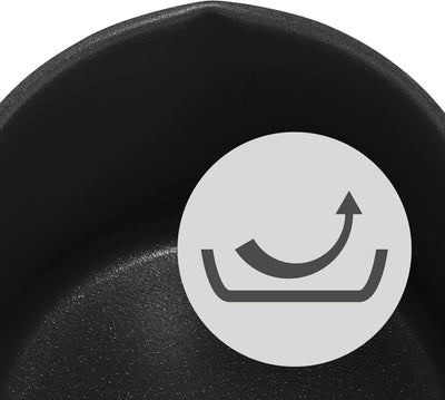 WMF Milchtopf Induktion 14 cm ohne Deckel, kleiner Topf 1,7l, Cromargan Edelstahl beschichtet, Kunst