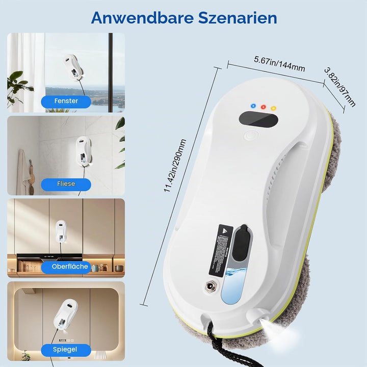 Fensterputzroboter Automatischer Fensterreinigungsroboter Fensterroboter Mit Wasserstrahl,Automatisc
