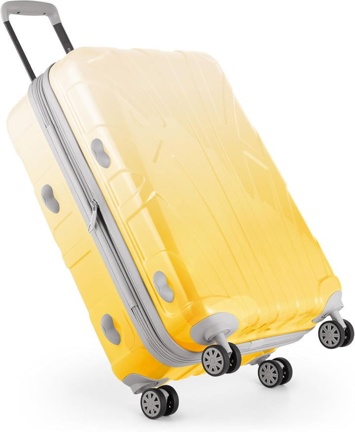 suitline - Hartschalen-Koffer Koffer Trolley Rollkoffer Reisekoffer, TSA, 66 cm, ca. 58 Liter, PC gl