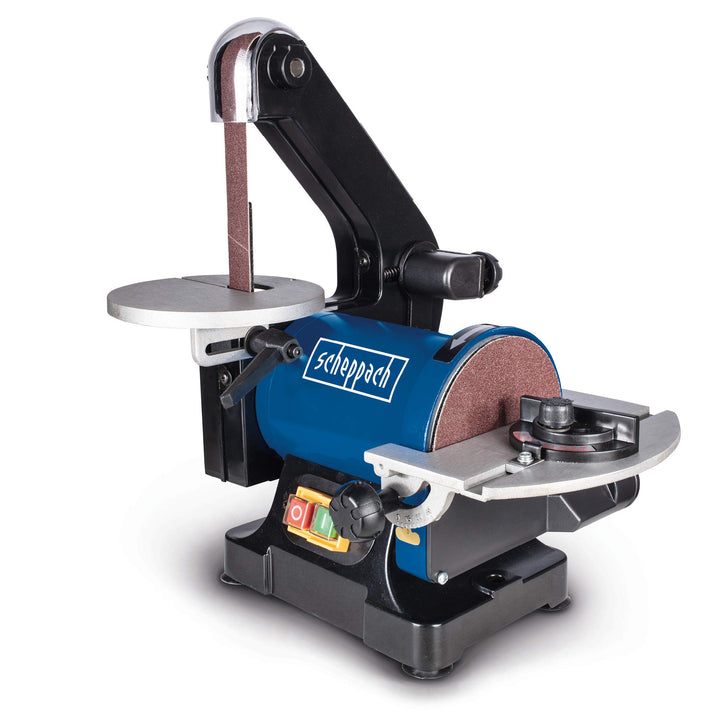 Scheppach BTS700 Bandschleifer (Tellerschleifer, 250W, Bandlänge 762mm-breite 25,4mm, SchleiftellerØ