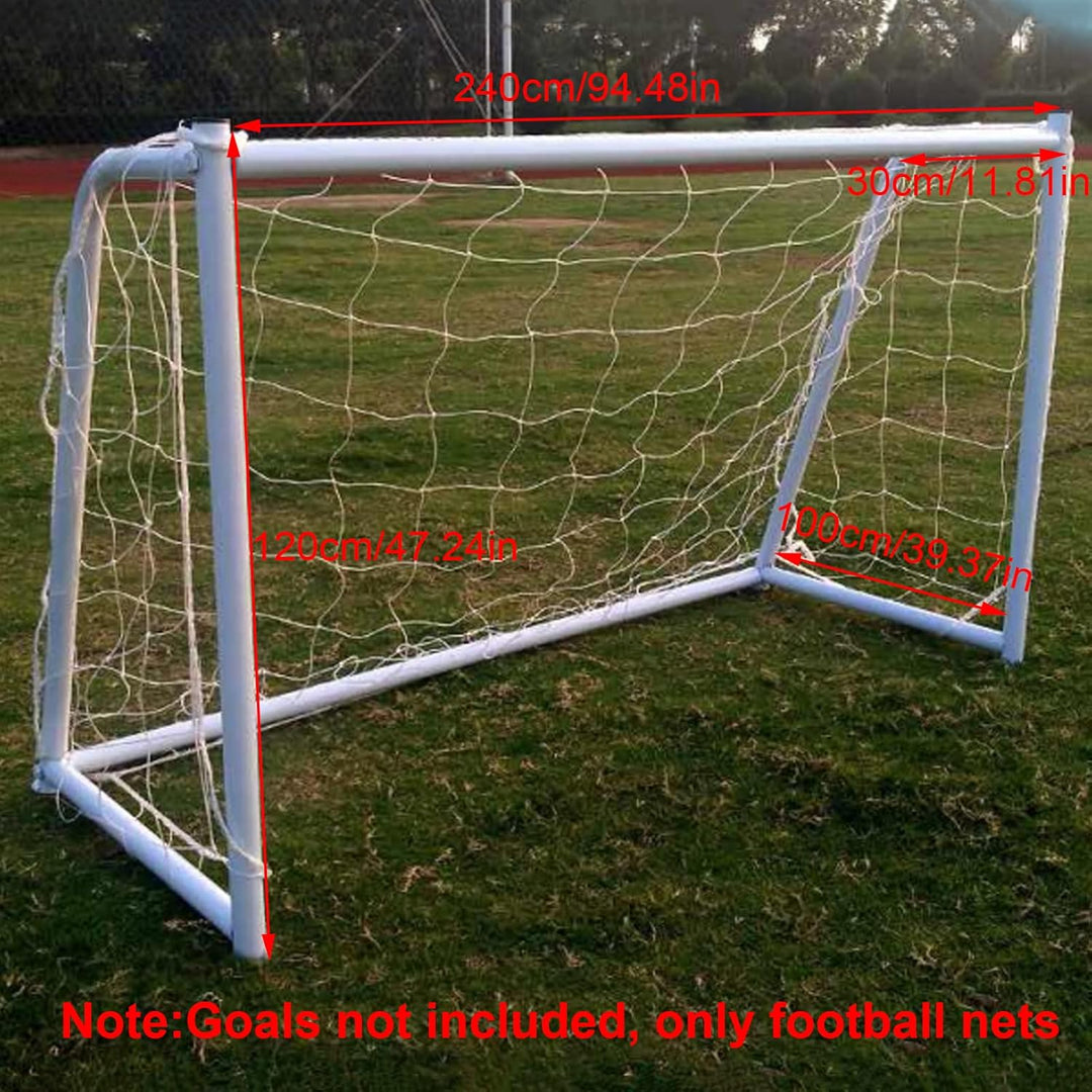 Fussballtornetze, 20,3 x 1,2 m Fussballnetz aus Polypropylenfaser, Kleiner strapazierfähiger Ersatz