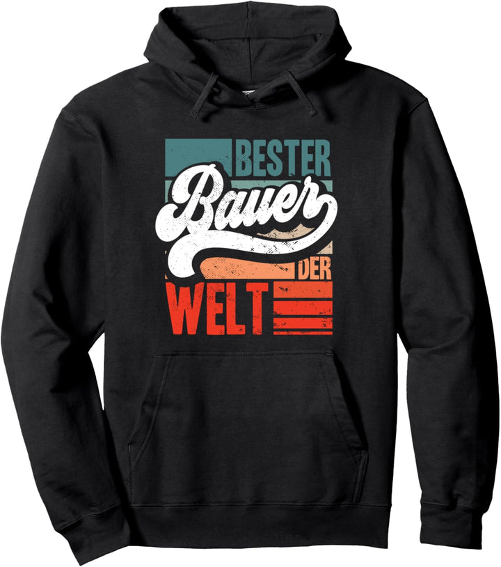 Bester Bauer Der Welt Lustiger Spruch Vintage Landwirt Pullover Hoodie