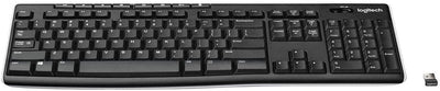 Logitech K270 Kabellose Tastatur für Windows, Französisches AZERTY-Layout - Schwarz