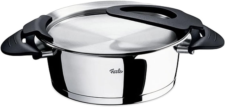 Fissler Intensa / Edelstahl-Topfset, 5-teilig,Töpfe mit Metall-Deckel (3 Kochtöpfe, 1 Bratentopf, 1