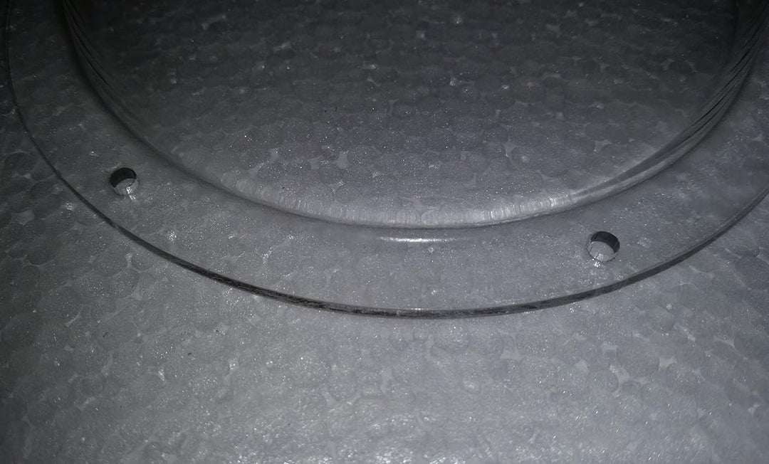 Supreme Tech Acryl-Dome/Kunststoff Hemisphere - Clear - 127mm Durchmesser, 12.7mm Flansch mit vorgeb