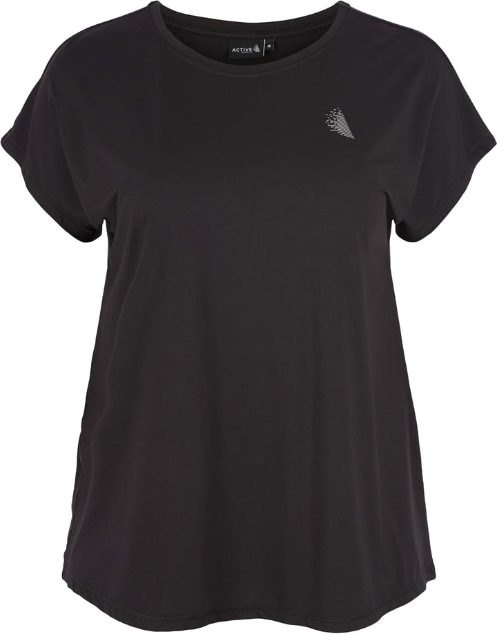 Zizzi Active by Damen Grosse Grössen Fitness T-Shirt Kurzarm Sportshirt Gr 42-60 - Plus Size Damen K