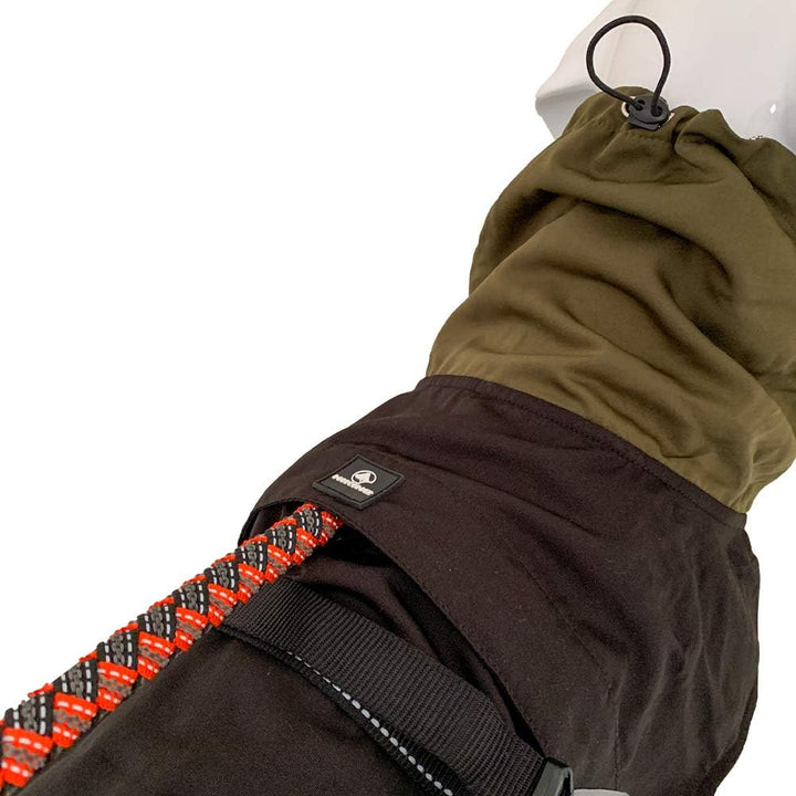 Croci Hiking Hundemantel, wasserdicht, für Hunde, feuchtigkeitsregulierendes Futter, Nanga Black, Gr