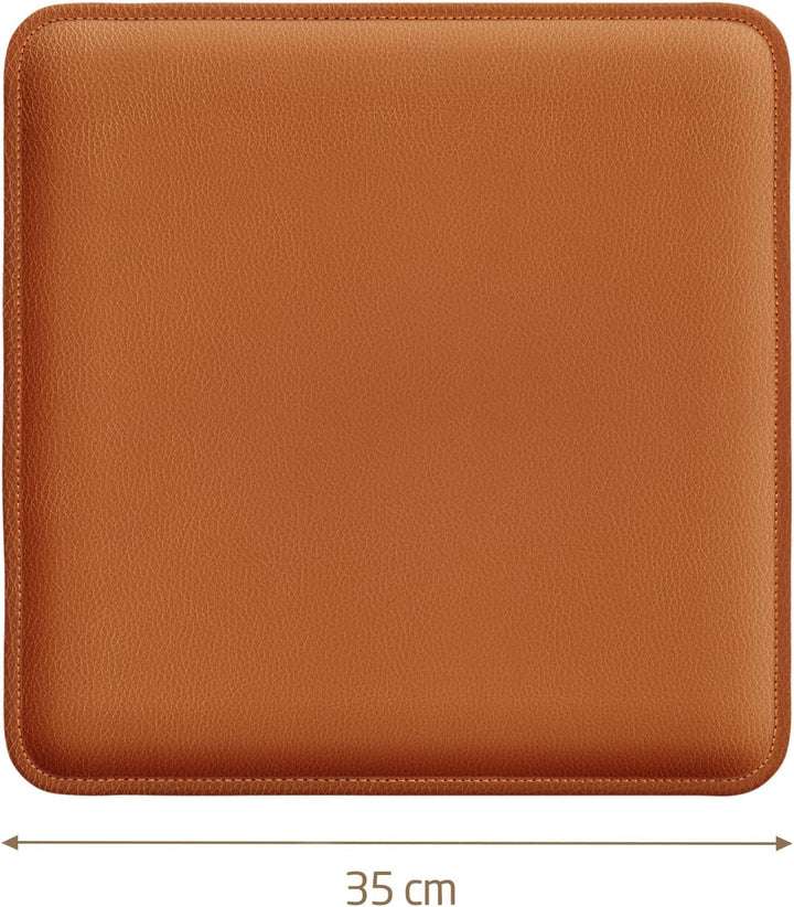 Miqio Design Sitzkissen | Wendekissen Rechteckig aus Filz und Kunstleder | Stuhlkissen 35x35 cm | 4e