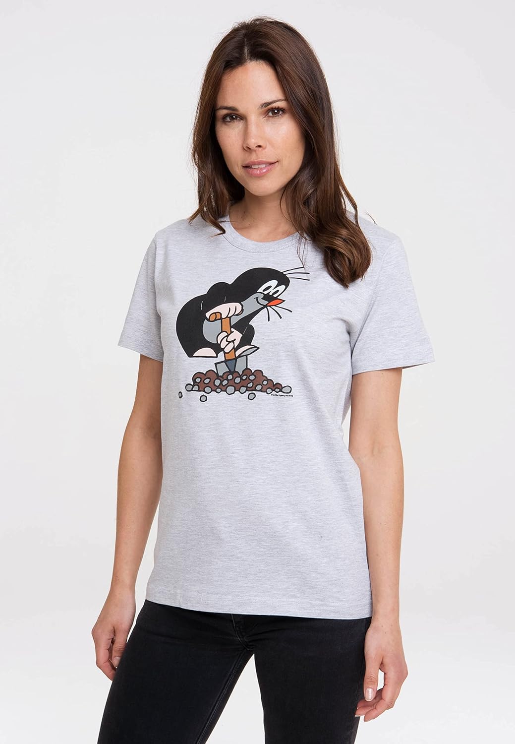 Logoshirt® TV I Der kleine Maulwurf I Hügel I T-Shirt Print I Damen &amp; Herren I kurzärmlig I Lizenzie