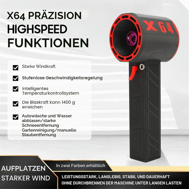 2024 Thunder Jet Dry, Batterie 8000 MAh Autotrockner, 180000 U/min Autotrockner Luftgebläse, 11 Blat