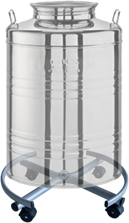 Tecnokit: Schafthalter oder Ölfässer, verschiedene Grössen, robustes Stahlgestell, grau. (50 Liter n
