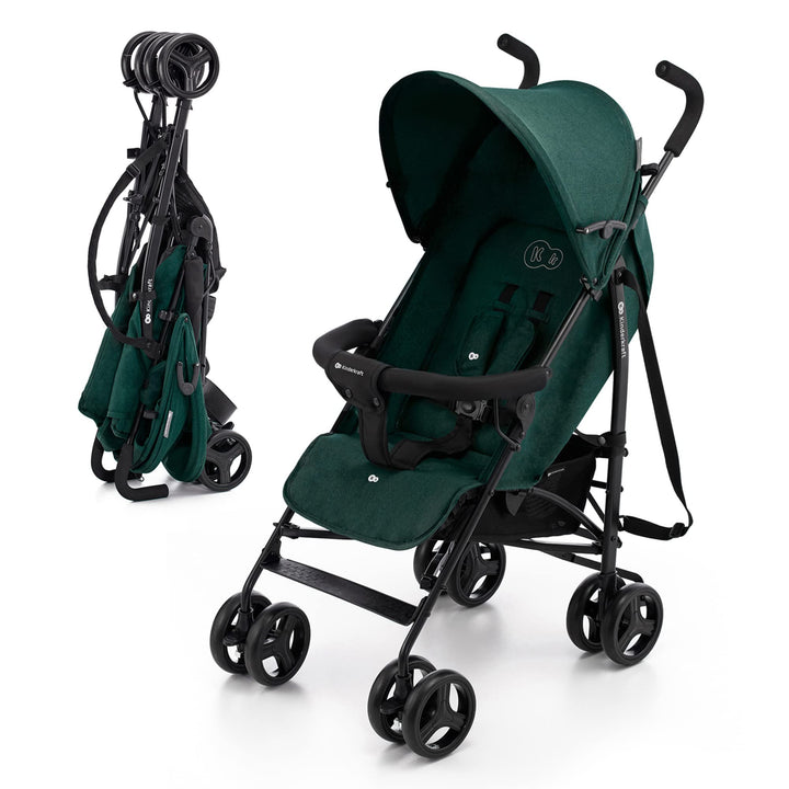 Kinderkraft TIK Kinderwagen, Liegebuggy, Sportwagen, Leicht - 6,5kg, Drehbare Vorderräder, Verstellb