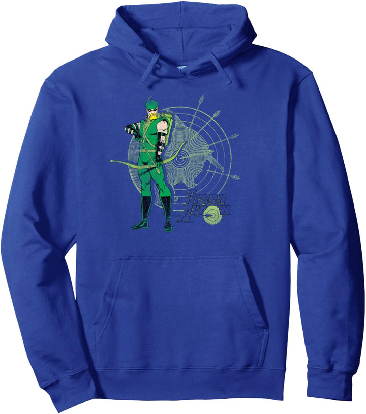 Justice League Green Arrow Bullseye Target Pullover Hoodie
