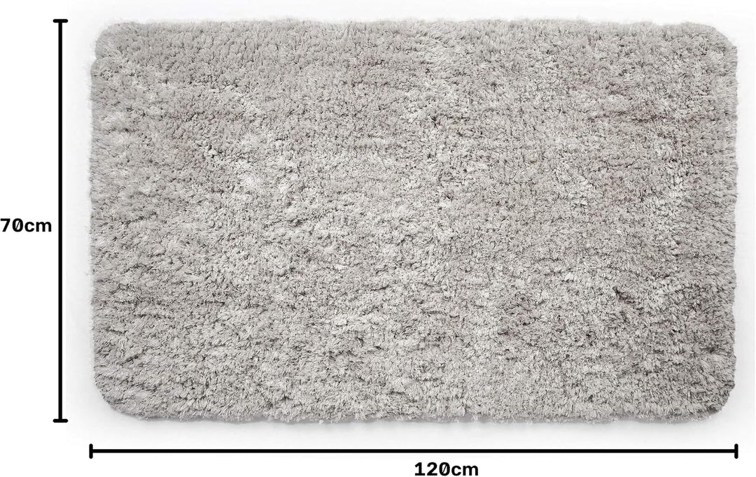 Beautissu Badematte rutschfest 120x70 cm – Duschvorleger Hochflor Badteppich rutschfest Waschbar Sha