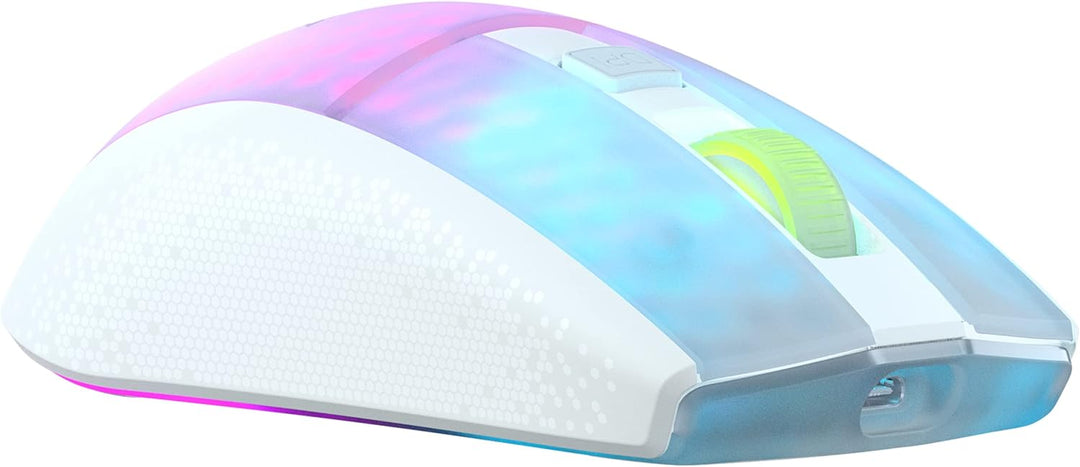 Roccat Burst Pro Air - leichte, symmetrische, kabellose, optische RGB-Gaming-Maus mit Optical Owl-Ey