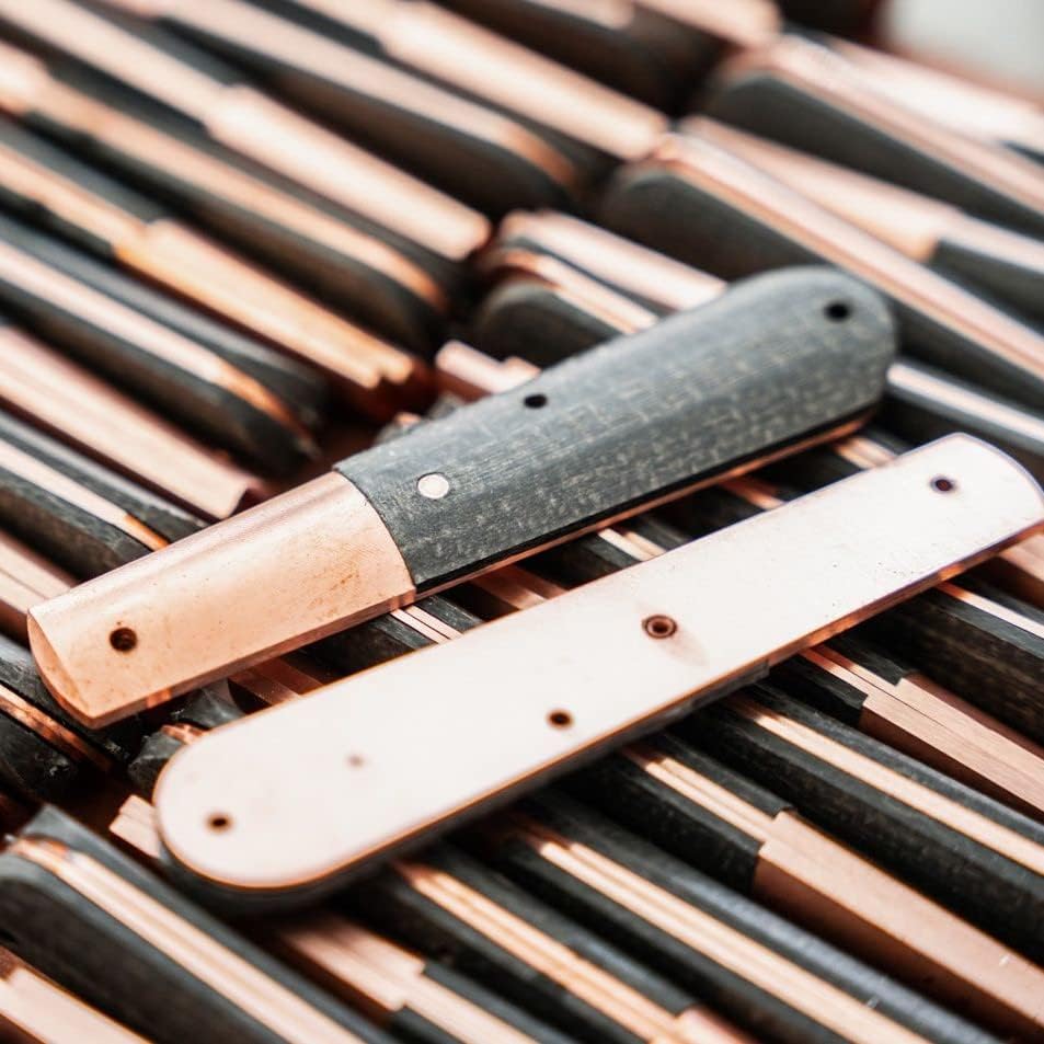 Böker Manufaktur Solingen Taschenmesser Barlow Copper Integral Micarta - Messer mit Heften aus Kupfe