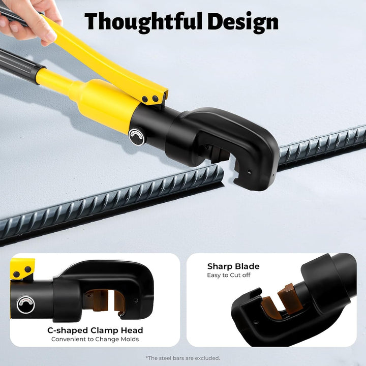 13 Ton Hydraulischer Bolzenschneider, 4-22mm Tragbar Stahlschneider, Hydraulischer Schneider Baustah