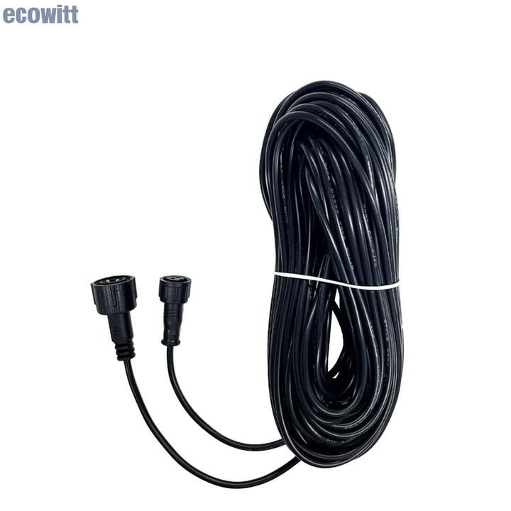 ECOWITT 10 M Verlängerungskabel und DC 12 V/1 A Netzteil für WS80/WS90/WN90LP/WN90SDI