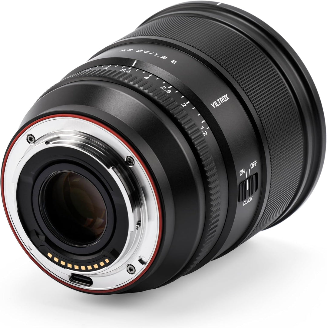 VILTROX 27 mm F1.2 E Objektiv, 27 mm f/1.2 APS-C Prime Objektiv für Sony E-Mount, F1.2 Objektiv mit