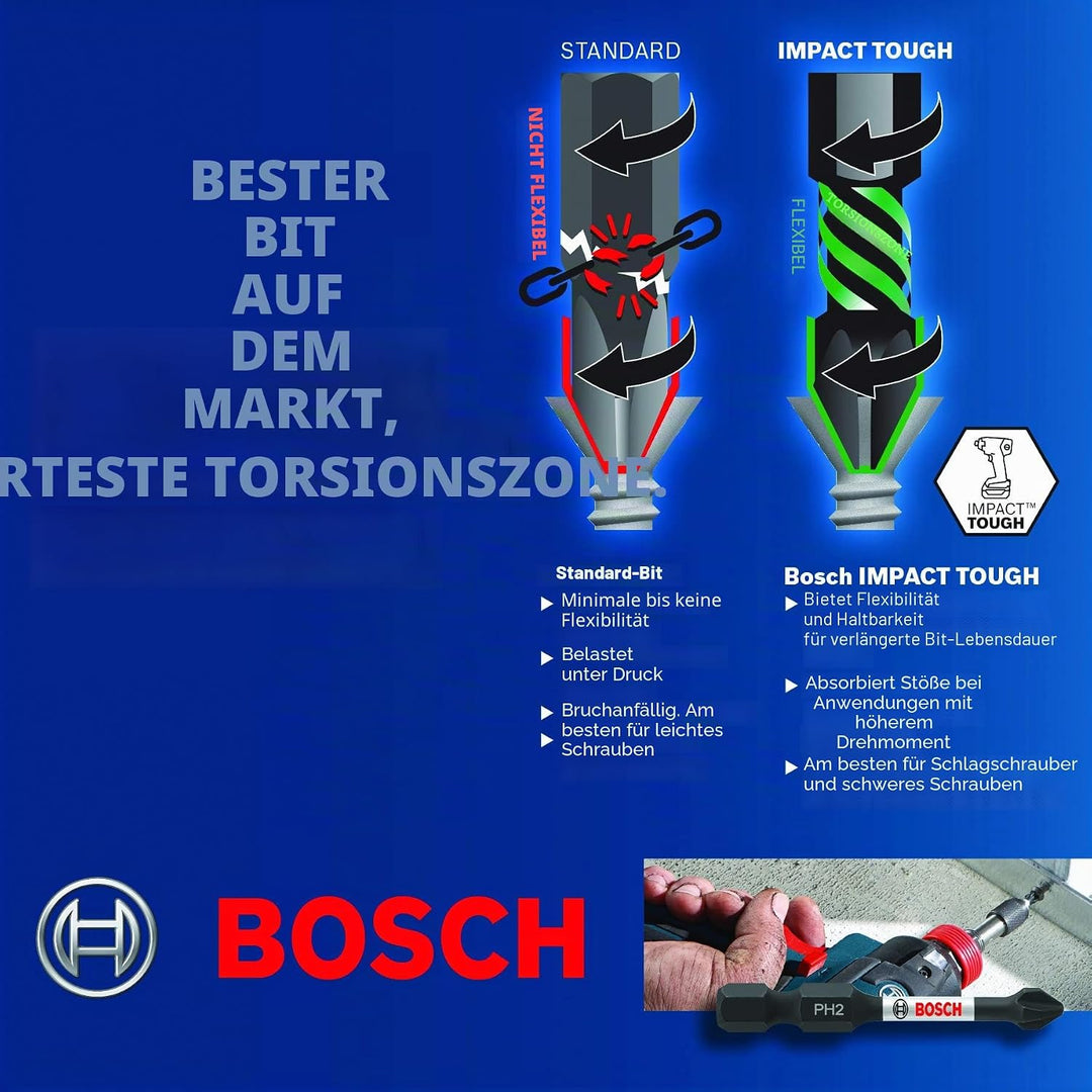 BOSCH ITT25215 15er Pack 5,1 cm Torx #25 schlagfeste Schraubendreher-Bits Impact Torx #25 2 In., Imp
