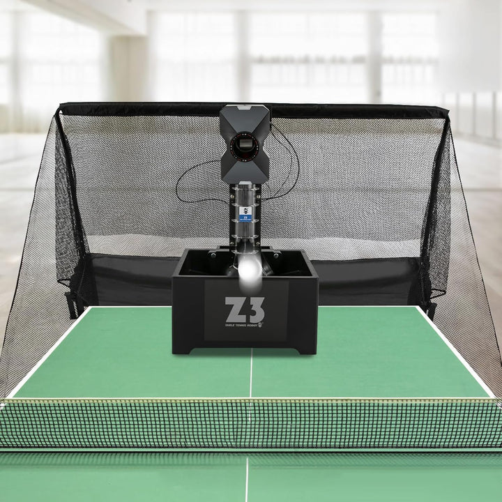 Automatische Tischtennis Ballmaschine, 10 Modi programmierbar Tischtennis Trainingsroboter Ping Pong