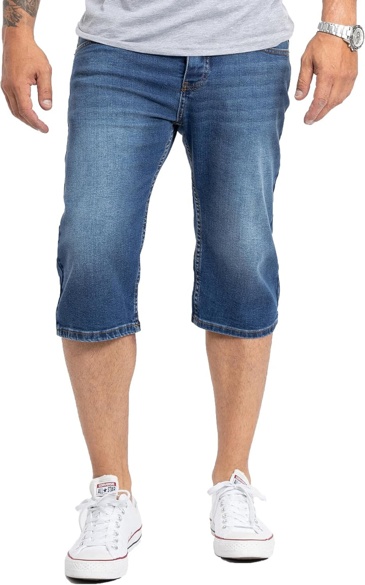 Rock Creek Herren Shorts Jeansshorts RC-2359 29W Dunkelblau, 29W Dunkelblau