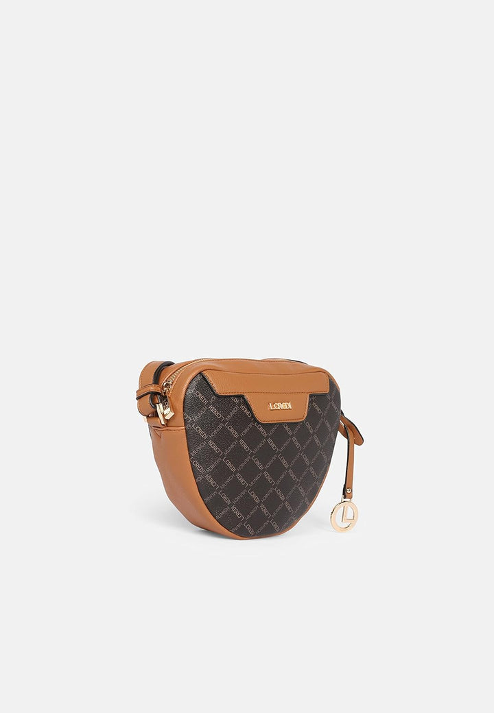 L.CREDI Handtasche Filiberta mit Label-Applikationen Damen