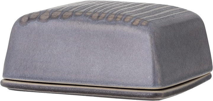 Bloomingville Butterdose Raben, grau, Keramik