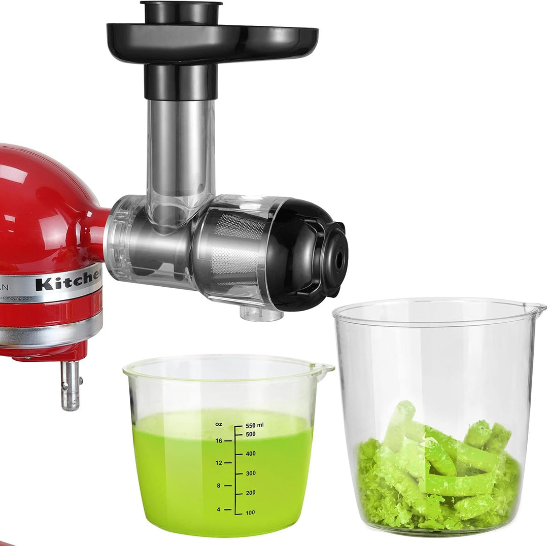 Gdrtwwh Entsafter Aufsatz für KitchenAid Ständermixer,Slow Juicer Zitrussaftpresse Zubehör, Kau-Ents