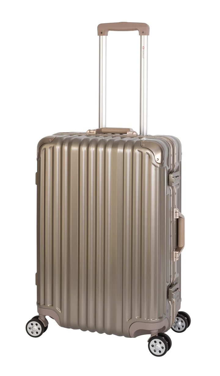 Travelhouse Koffer London 65 cm – Aluminium-Rahmen, Polykarbonat Hartschale, 67L Volumen, 4X Silent