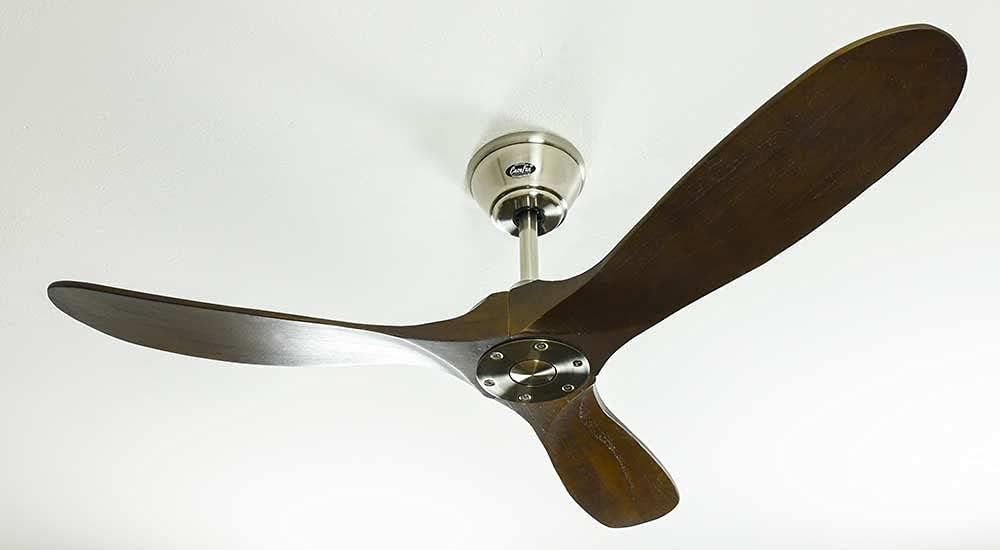 CasaFana kaiserkraft | Deckenventilator ECO GENUINO | Rotorblatt-Ø 1220 mm | nuss/Chrom