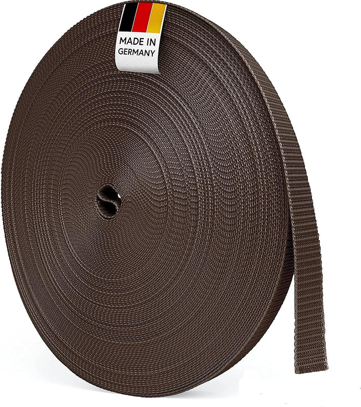 BAUHELD® 50m Rolladengurt 14mm 18mm 20mm 23mm [Made in Germany] Für Rolläden an Türen & Fenster geei