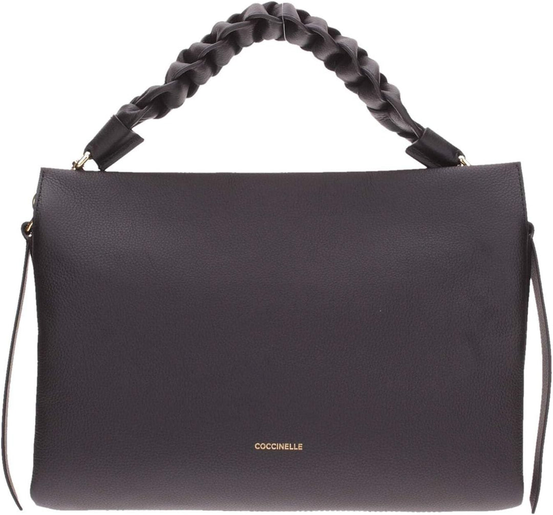 Coccinelle Boheme Grana Double Handtasche Leder 32.5 cm Noir / Brule, Noir / Brule