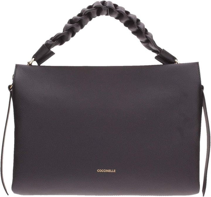 Coccinelle Boheme Grana Double Handtasche Leder 32.5 cm Noir / Brule, Noir / Brule