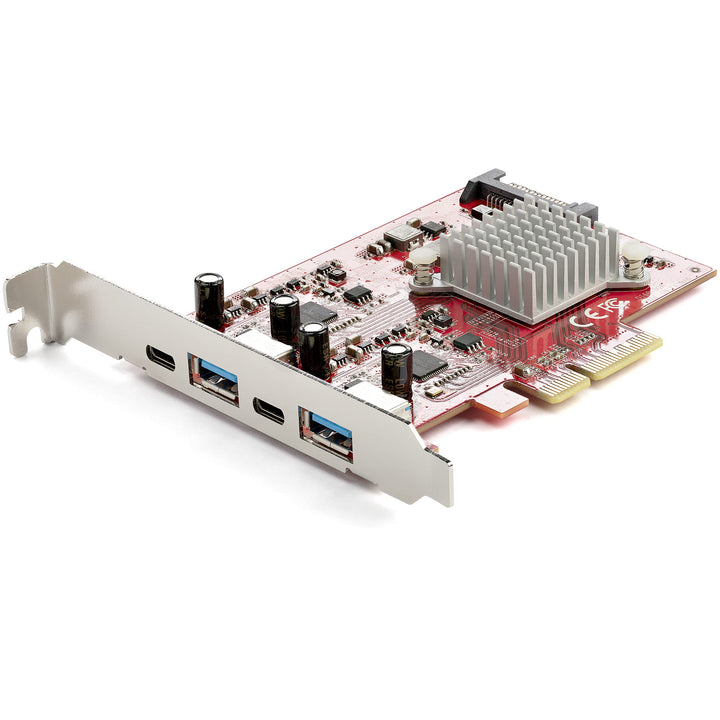 StarTech.com USB-C PCIe Karte mit 4 Ports - 10 Gbit/s USB PCI Express Erweiterungskarte mit 2 Contro