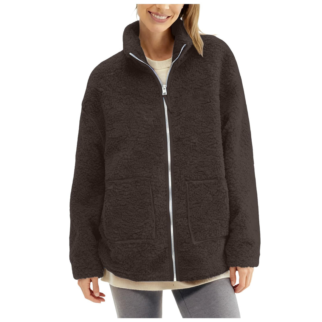 Umstandsjacke mit Babyeinsatz Warm Teddy Fleecejacke Umstands Baumwolljacke Winter Umstandsmode 2 in