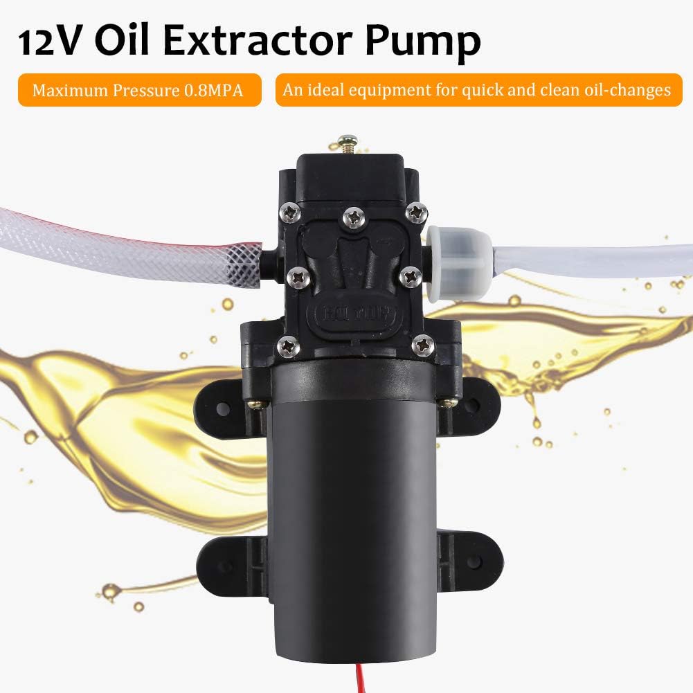Keenso 12V 0.8MPA Ölförderpumpen-Kit, Auto Auto Ölflüssigkeit Flüssigkeitsförderpumpe
