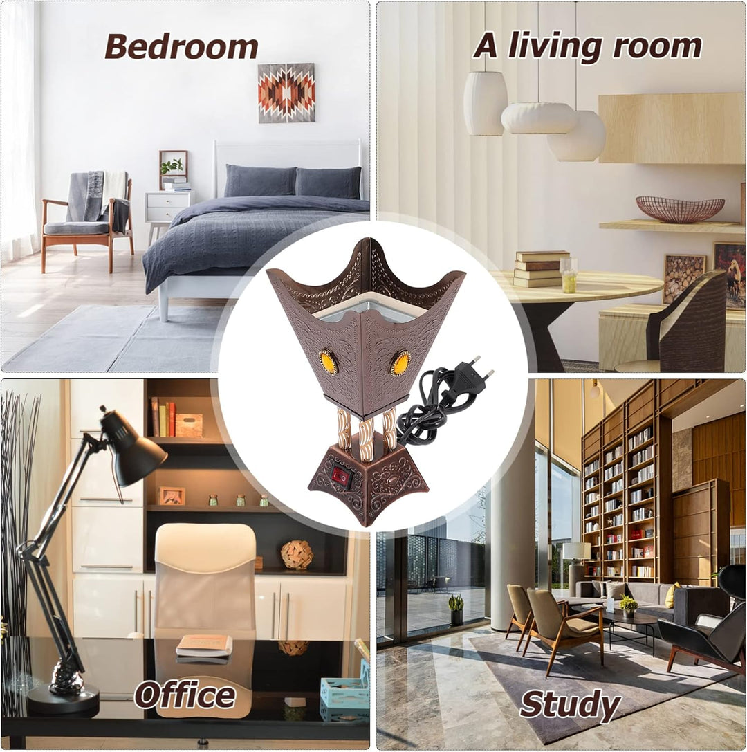 STOBOK Bakhoor Brenner Elektrischer Brenner Oud Weibischsee Brenner - Censerhalter Antiquitäten Bakh