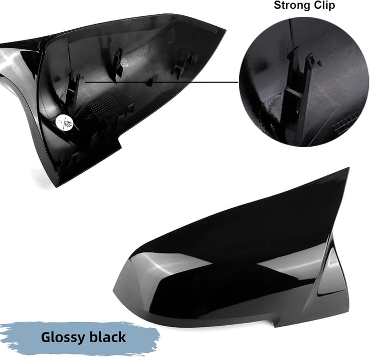 Ezweiji F30 Spiegelkappen,1 Paar Auto Spiegelkappen Rückspiegelgehäuse Kompatibel für F20 F21 F22 F2
