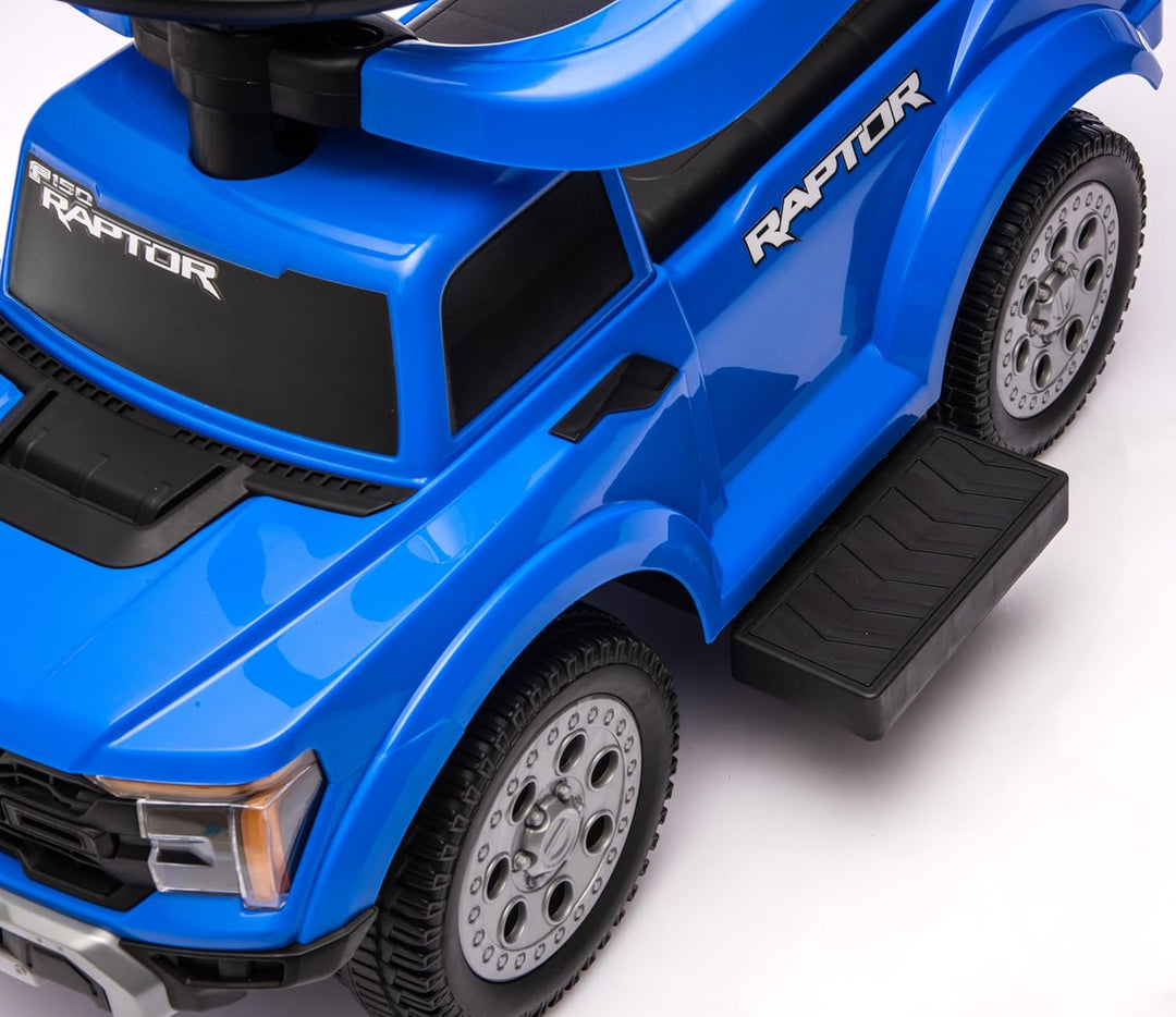 sun baby Rutschauto ab 1 Jahr mit Schieber – Fort Raptor – grosse Geländereifen, LED-Lichter, Sitz m