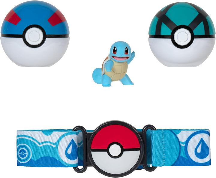 Pokémon PKW3161 Spielzeug, Gürtel Set Schiggy, ys/m, Gürtel Set Schiggy