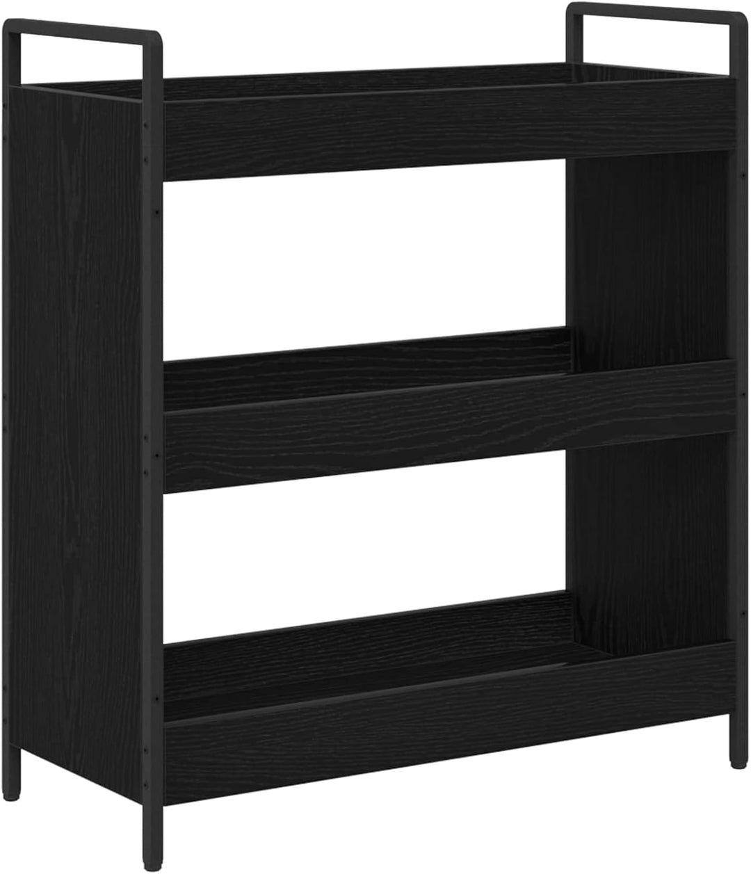 vidaXL Küchentrolley Schwarze Eiche 70 x 30 x 82 cm Holzwerkstoff Schwarz Eichen-optik, Schwarz Eich