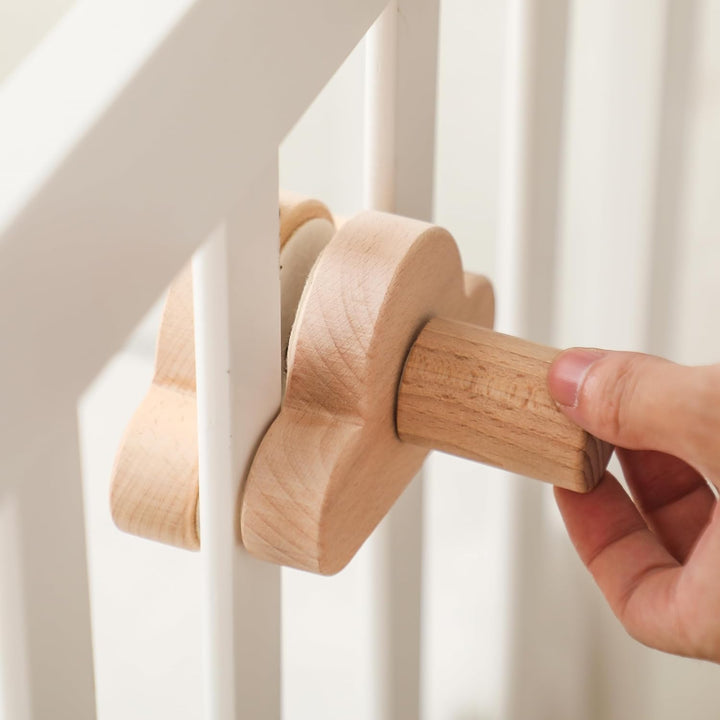 Baby Mobile Halterung Holz Wolken Design für Babybett,Kinderzimmer Wickeltisch Laufstall DIY Baby Mo